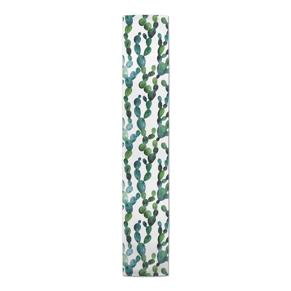 Creative Products Watercolor Cactus 16x90 Cotton Twill Table Runner