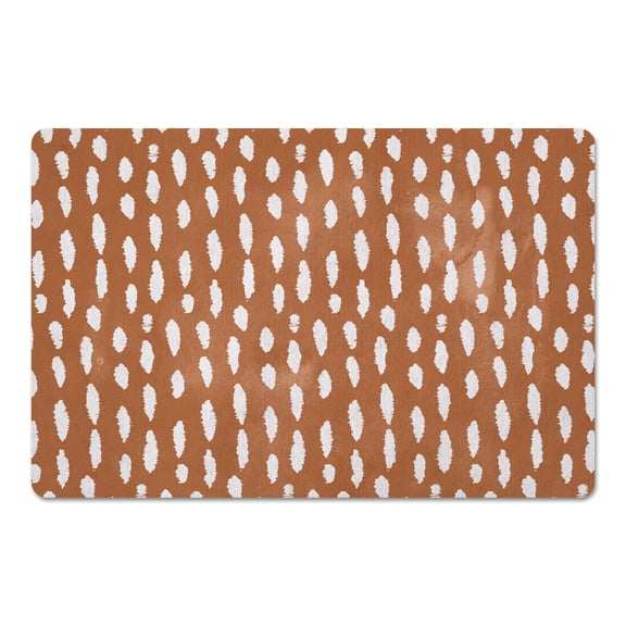 Creative Products Watercolor Dots Copper 27x18 Floor Mat