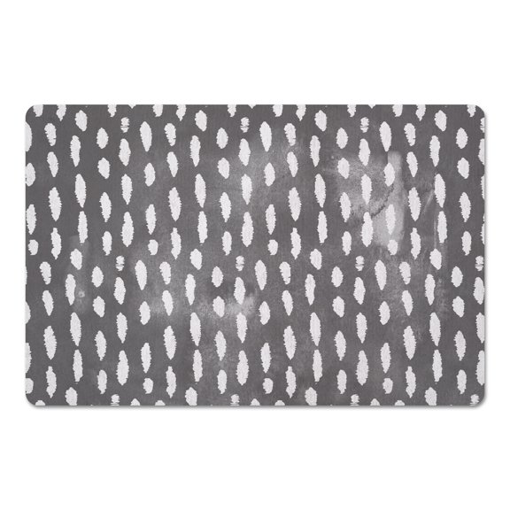 Creative Products Watercolor Dots Gray 27x18 Floor Mat
