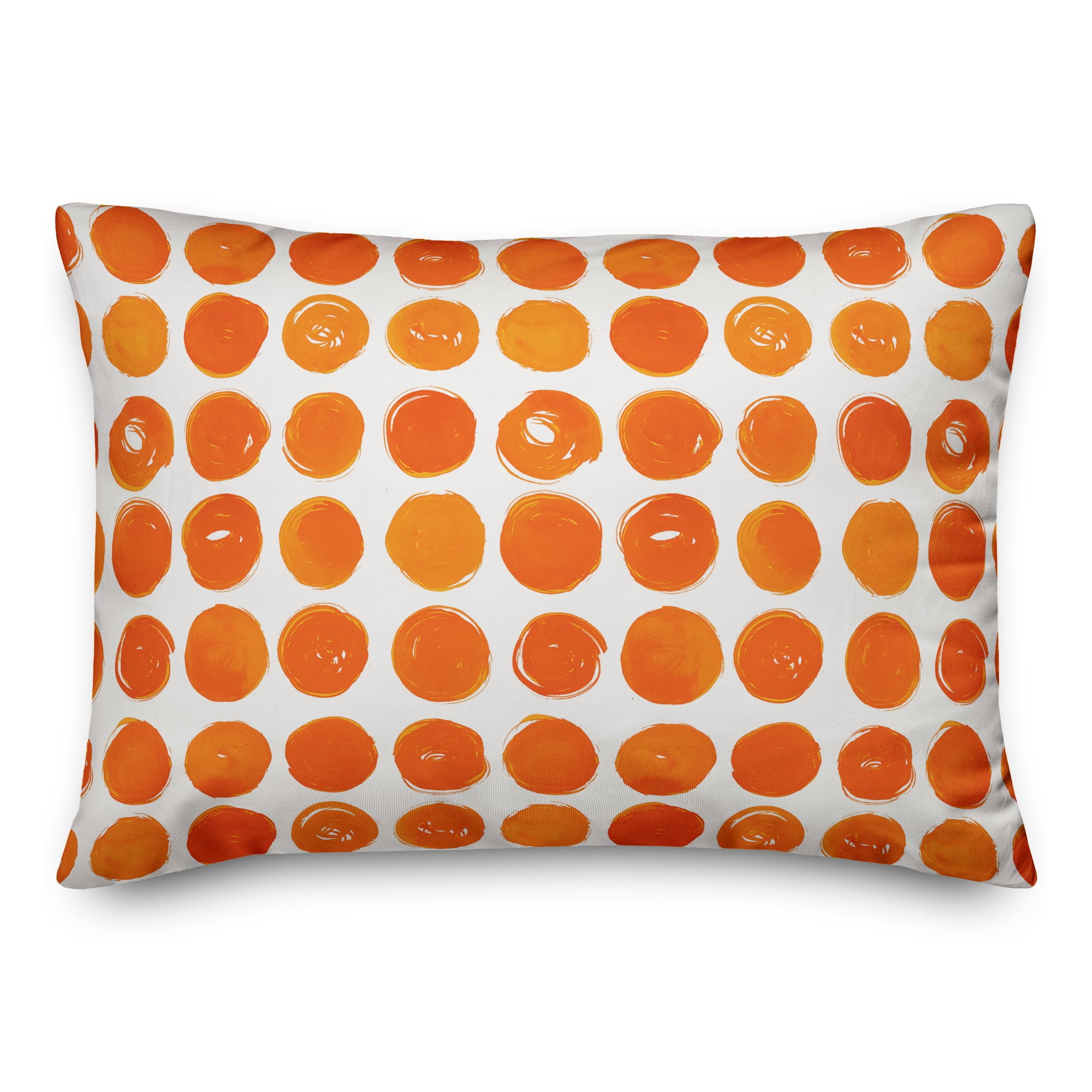Creative Products Watercolor Dots Orange 14x20 Indoor / Outdoor Pillow