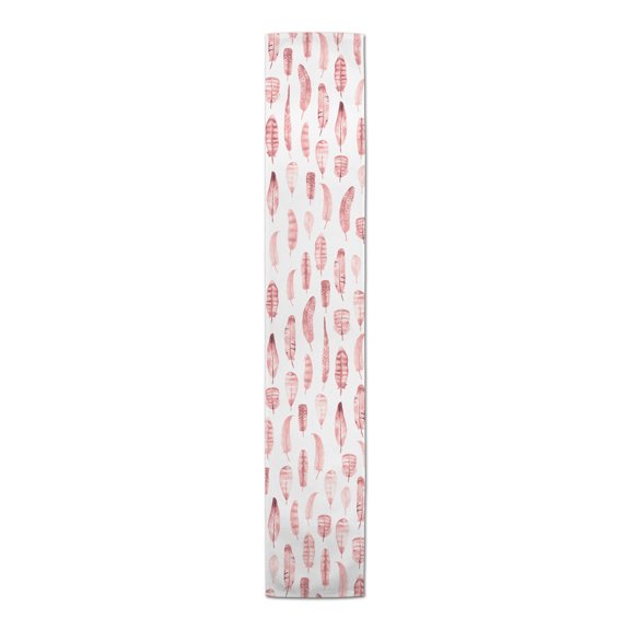 Creative Products Watercolor Feathers 16x90 Cotton Twill Table Runner