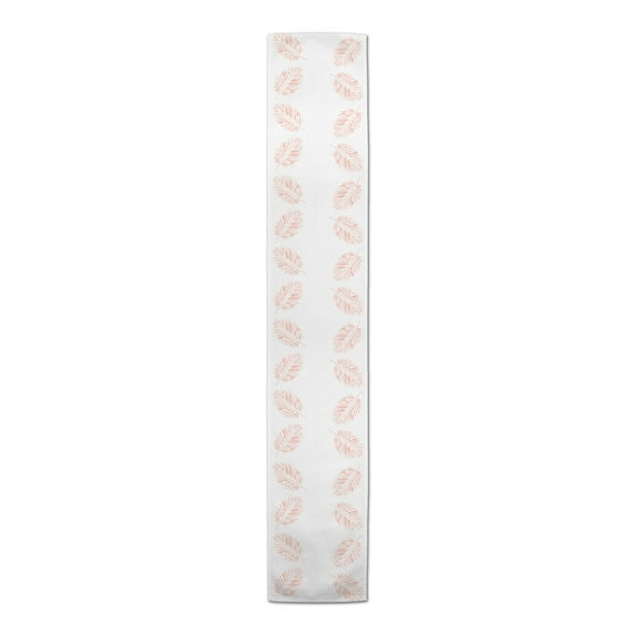 Creative Products Watercolor Fern Border Coral 16x72 Poly Twill Table Runner