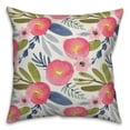 thumbnail image 1 of Creative Products Watercolor Floral Pink 16x16 Indoor / Outdoor Pillow, 1 of 2