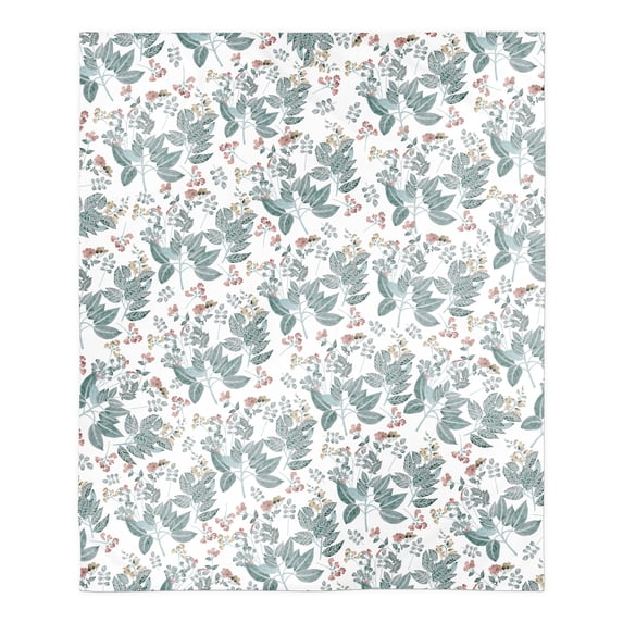 Creative Products Watercolor Foliage 50x60 Sherpa Fleece Blanket