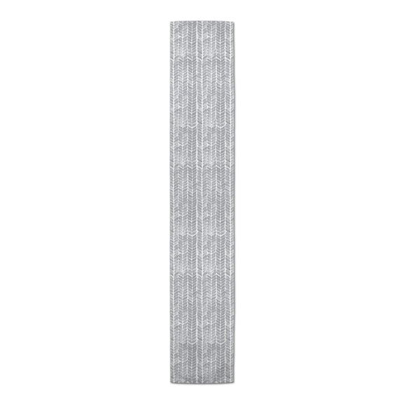 Creative Products Watercolor Knit Pattern Gray 16x90 Poly Twill Table Runner