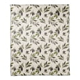 thumbnail image 1 of Creative Products Watercolor Leaves Pattern 50 x 60 Coral Fleece Blanket, 1 of 3