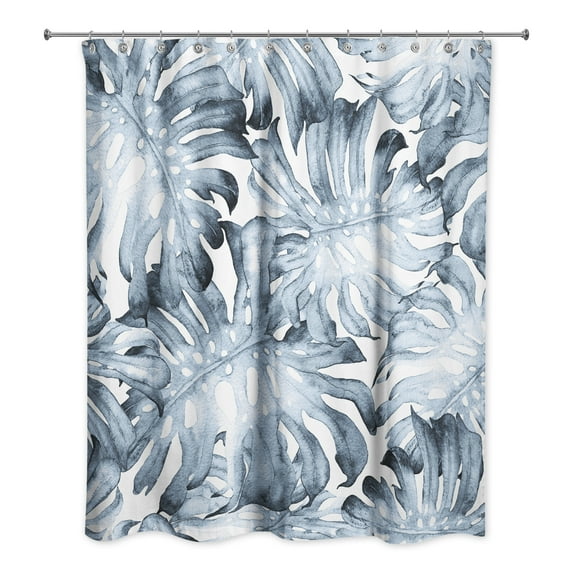 Creative Products Watercolor Monstera 4 71x74 Shower Curtain