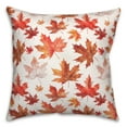 thumbnail image 1 of Creative Products Watercolor Orange Leaf Pattern 18 x 18 Indoor / Outdoor Pillow, 1 of 3