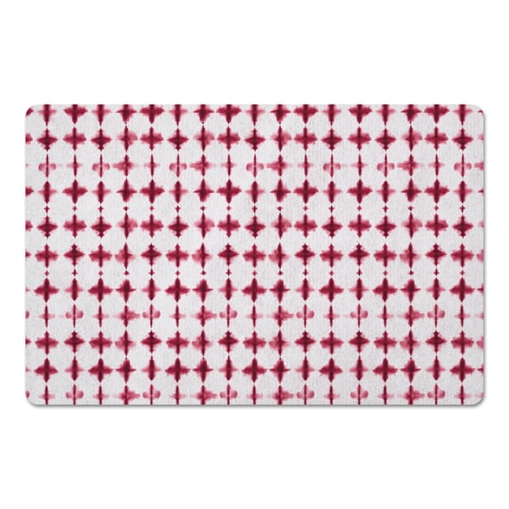 Creative Products Watercolor Shibori Berry 27x18 Floor Mat