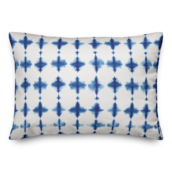 Creative Products Watercolor Shibori Navy 14x20 Indoor / Outdoor Pillow