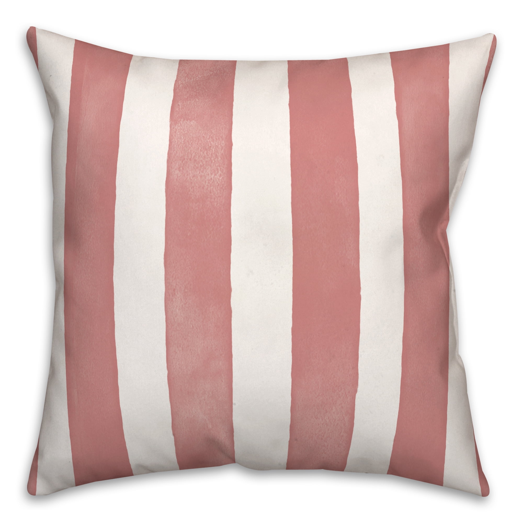 Creative Products Watercolor Stripe Pink 20 x 20 Indoor / Outdoor Pillow