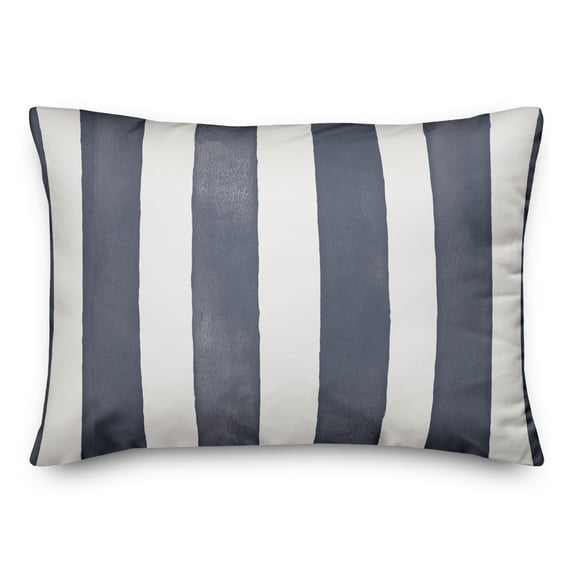 Creative Products Watercolor Stripe Green 14 x 20 Indoor / Outdoor Pillow
