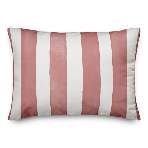 Creative Products Watercolor Stripe Pink 14 x 20 Indoor / Outdoor Pillow