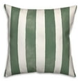 thumbnail image 1 of Creative Products Watercolor Stripe Green 18 x 18 Indoor / Outdoor Pillow, 1 of 3