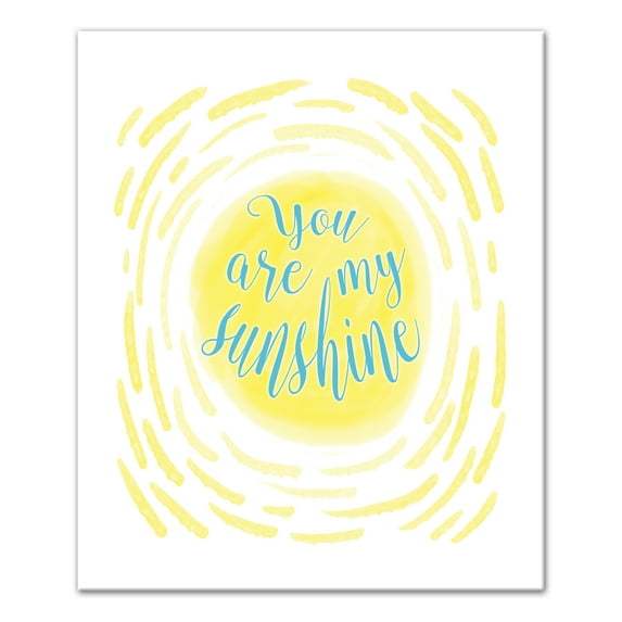 Creative Products Watercolor Sunshine 20x24 Canvas Wall Art