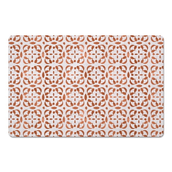 Creative Products Watercolor Tile Copper 27x18 Floor Mat