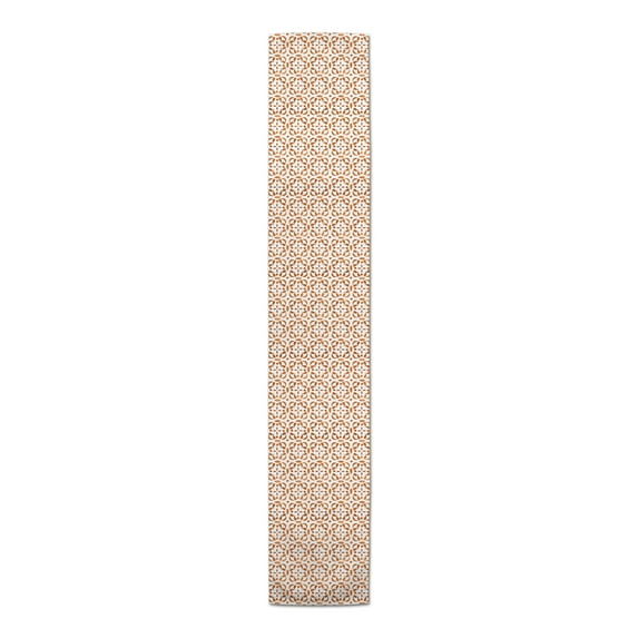 Creative Products Watercolor Tile Pattern Orange 16x90 Poly Twill Table Runner