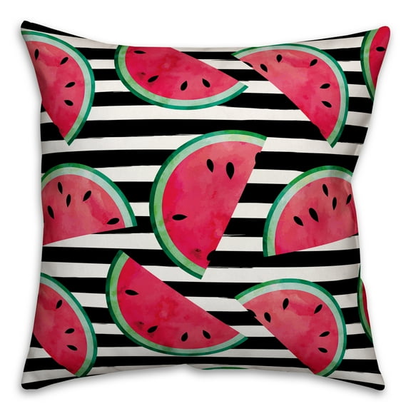 Creative Products Watercolor Watermelons 18x18 Indoor / Outdoor Pillow
