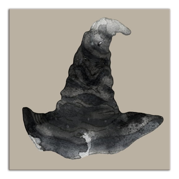 Creative Products Watercolor Witch Hat 24x24 Canvas Wall Art