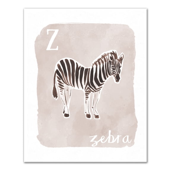 Creative Products Watercolor Zebra 16x20 Canvas Wall Art