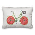 thumbnail image 1 of Creative Products Watermelon Bike 14x20 Spun Poly Pillow, 1 of 3