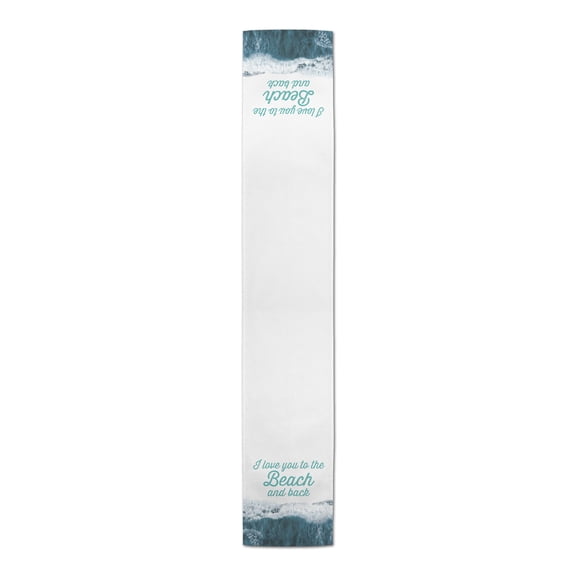 Creative Products Wave Beach And Back Teal 16x90 Poly Twill Table Runner
