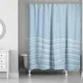 thumbnail image 1 of Creative Products Wavy Lines On Blue 71x74 Shower Curtain, 1 of 2