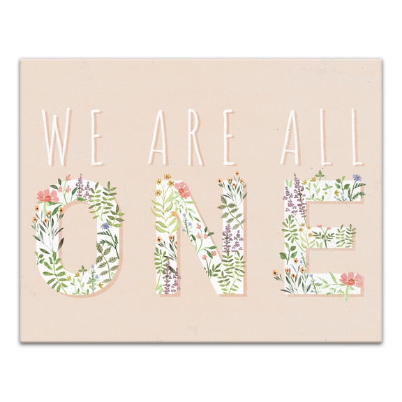 Creative Products We Are All One 11x14 Canvas Wall Art