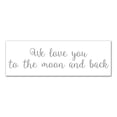 thumbnail image 1 of Creative Products We Love You To The Moon and Back 12x36 Canvas Wall Art, 1 of 5