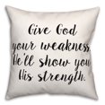 thumbnail image 1 of Creative Products Weakness 18x18 Spun Poly Pillow, 1 of 2