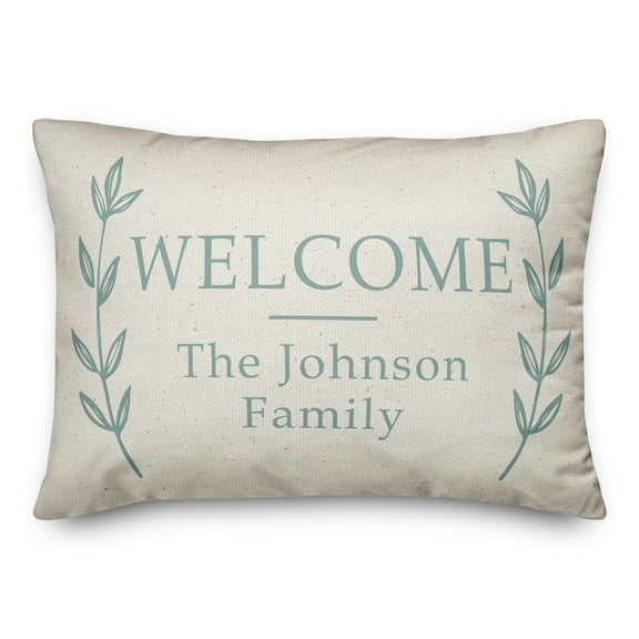 Creative Products Welcome Family 14x20 Personalized Spun Poly Pillow