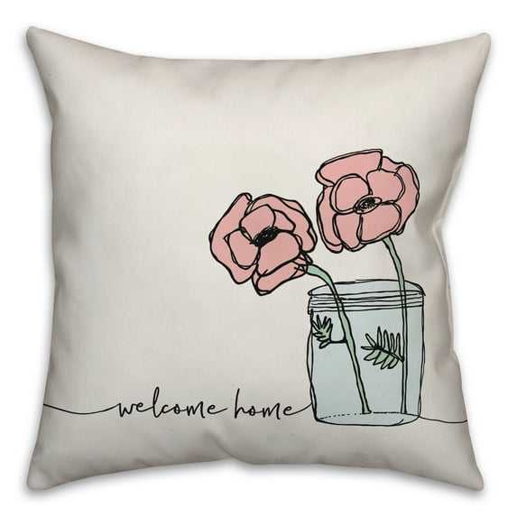Creative Products Welcome Home 16x16 Spun Poly Pillow
