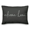 thumbnail image 1 of Creative Products Welcome Home Thin Script Black and White 14x20 Indoor / Outdoor Pillow, 1 of 2