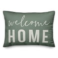 thumbnail image 1 of Creative Products Welcome Home on Green 14x20 Indoor / Outdoor Pillow, 1 of 3
