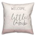 thumbnail image 1 of Creative Products Welcome Little Lamb 16x16 Spun Poly Pillow, 1 of 2
