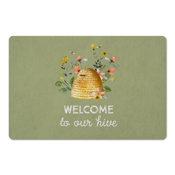 Creative Products Welcome To Our Hive 18 x 27 Floor Mat