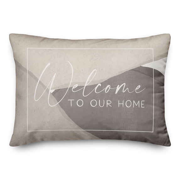 Creative Products Welcome To Our Home 20 x 14 Spun Poly Pillow