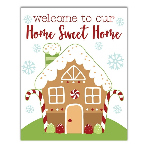Creative Products Welcome To Our Home Sweet Home 8x10 Canvas Wall Art