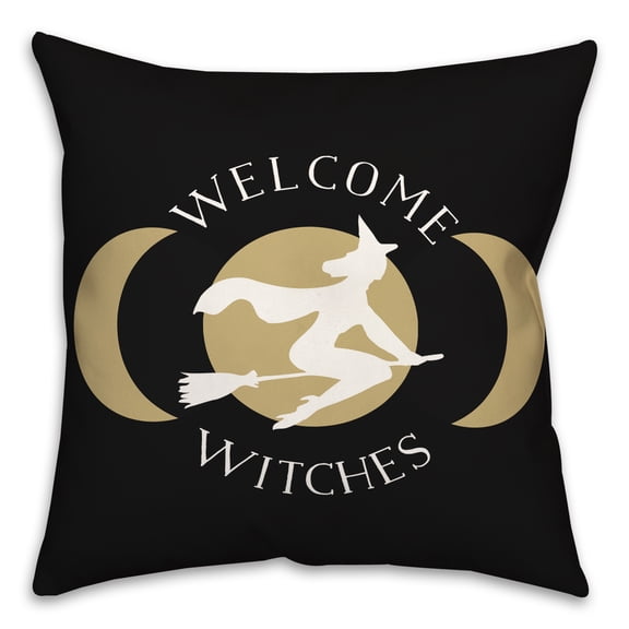 Creative Products Welcome Witches 16 x 16 Spun Poly Pillow