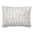 thumbnail image 1 of Creative Products Welcome on White 14x20 Indoor / Outdoor Pillow, 1 of 3