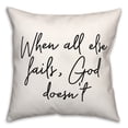 thumbnail image 1 of Creative Products When As Else Fails 18x18 Spun Poly Pillow, 1 of 2