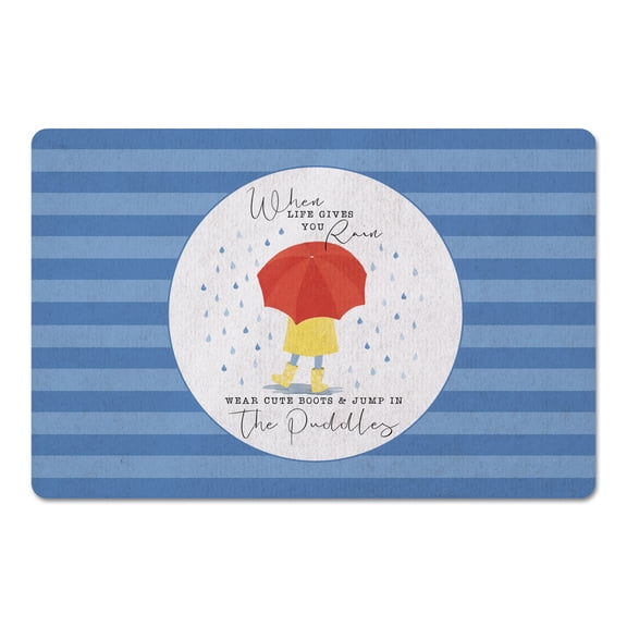 Creative Products When Life Gives You Rain 27x18 Floor Mat