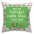 thumbnail image 1 of Creative Products When You Stop Believing 16 x 16 Spun Poly Pillow, 1 of 3