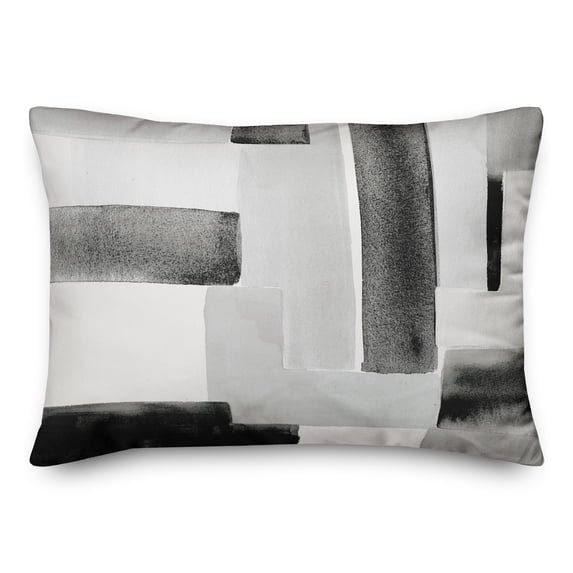 Creative Products White Abstract Design 14x20 Indoor / Outdoor Pillow