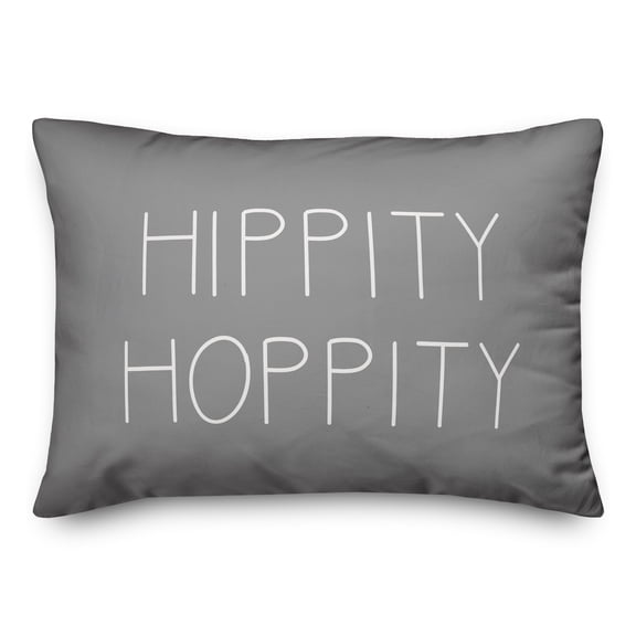 Creative Products White Hippity Hoppity 14x20 Spun Poly Pillow