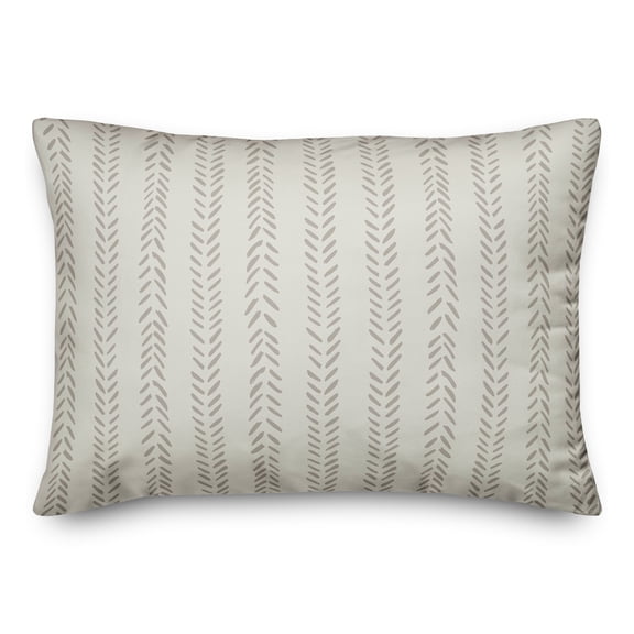 Creative Products White Petal Lines 14x20 Indoor / Outdoor Pillow