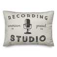 thumbnail image 1 of Creative Products White Recording Studio 14x20 Indoor / Outdoor Pillow, 1 of 3