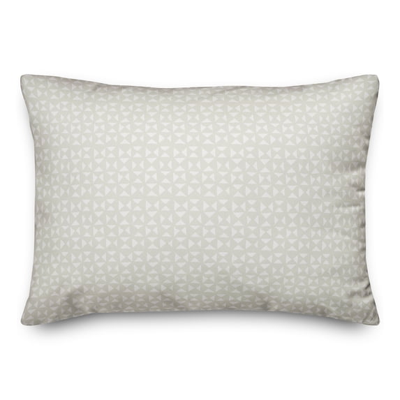 Creative Products White Triangle Pattern 14x20 Indoor / Outdoor Pillow