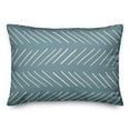 thumbnail image 1 of Creative Products White and Blue Modern Chevron 14x20 Spun Poly Pillow, 1 of 2
