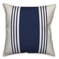 thumbnail image 1 of Creative Products White and Navy Farmhouse Stripe 20x20 Spun Poly Pillow, 1 of 2